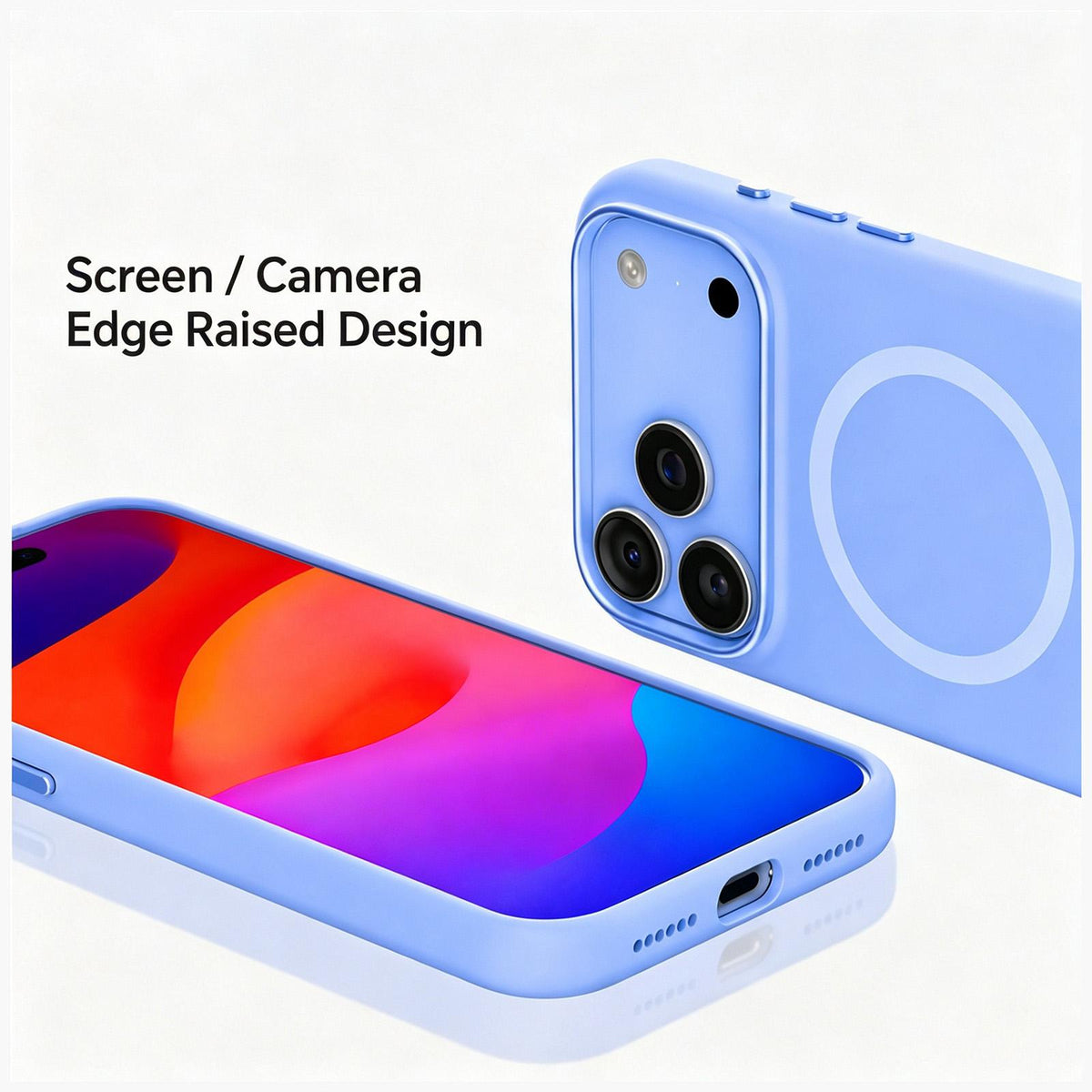Compatible with iPhone 18 Pro Max Mutural Karen Series Liquid Silicone MagSafe Phone Case - Grey
