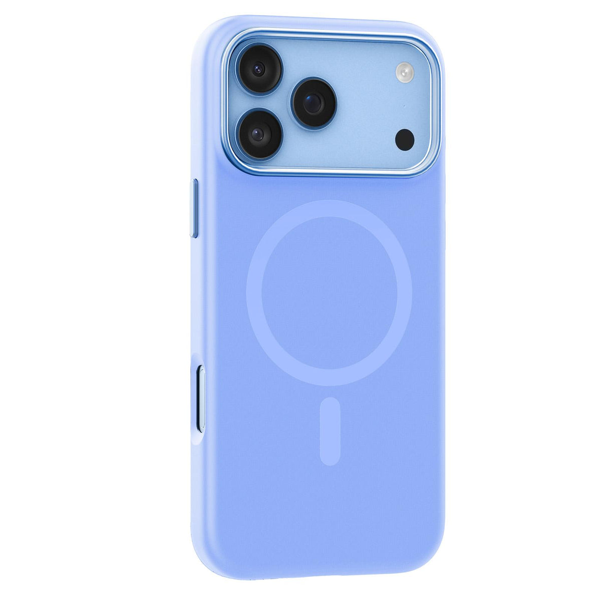 Compatible with iPhone 18 Pro Max Mutural Karen Series Liquid Silicone MagSafe Phone Case - Light Blue