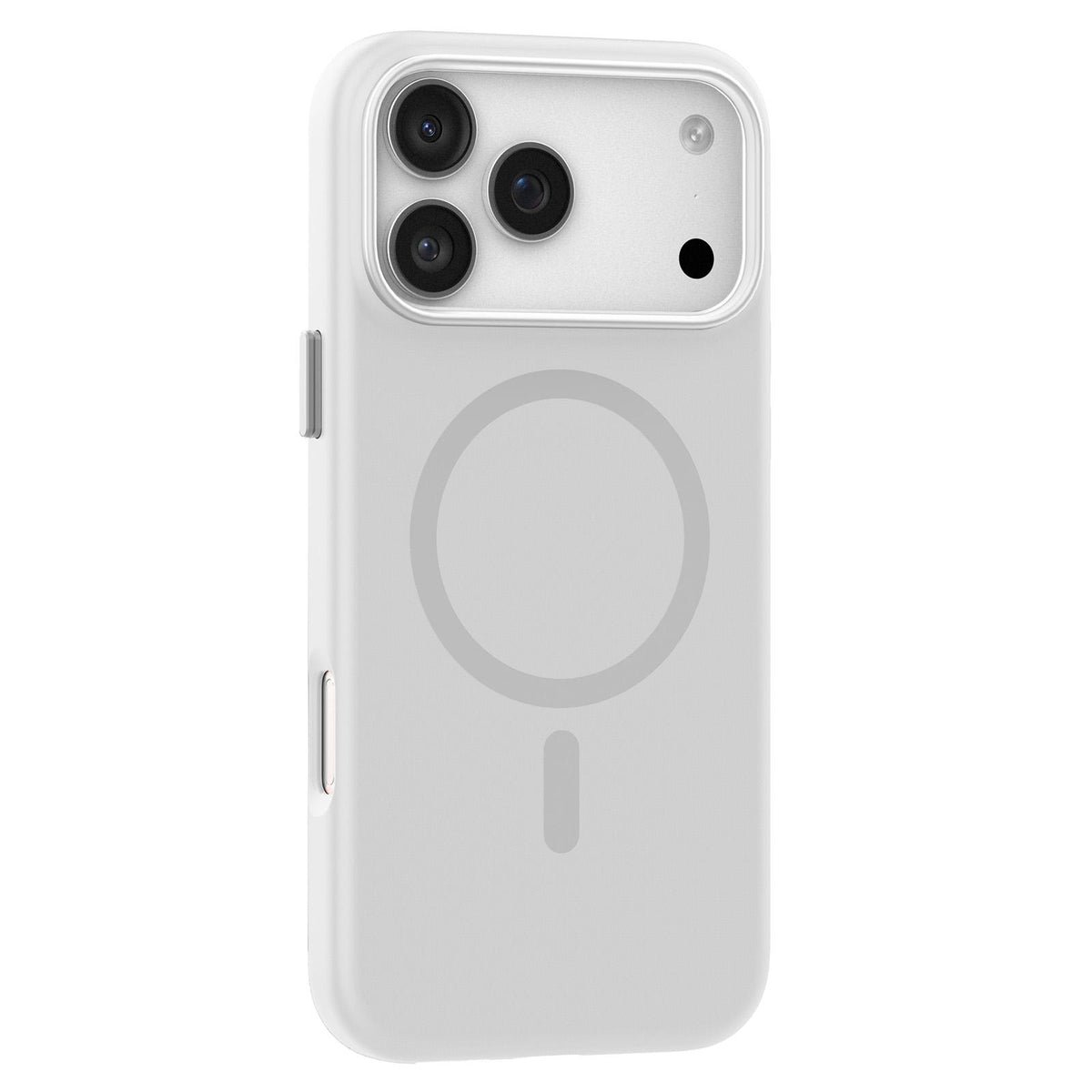 Compatible with iPhone 18 Pro Max Mutural Karen Series Liquid Silicone MagSafe Phone Case - White