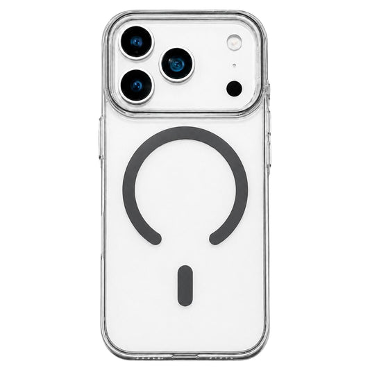 Compatible with iPhone 18 Pro Max Question Mark Clear PC Magnetic Phone Case - Space Gray