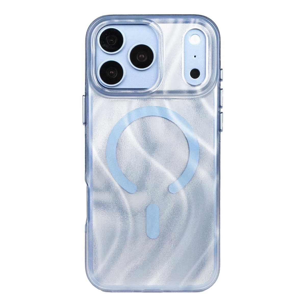 Compatible with iPhone 18 Pro Max Mutural Glow Desert Series Magnetic PC TPU Dual-Layer Phone Case - Flow Blue