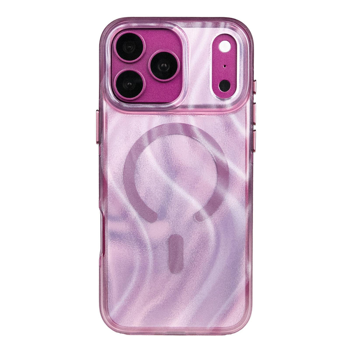 Compatible with iPhone 18 Pro Max Mutural Glow Desert Series Magnetic PC TPU Dual-Layer Phone Case - Flow Purple