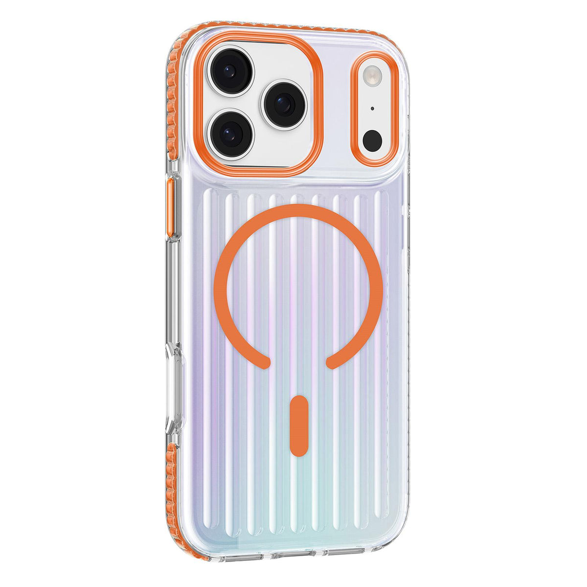 Compatible with iPhone 18 Pro Mutural Luggage Rainbow MagSafe Phone Case - Orange