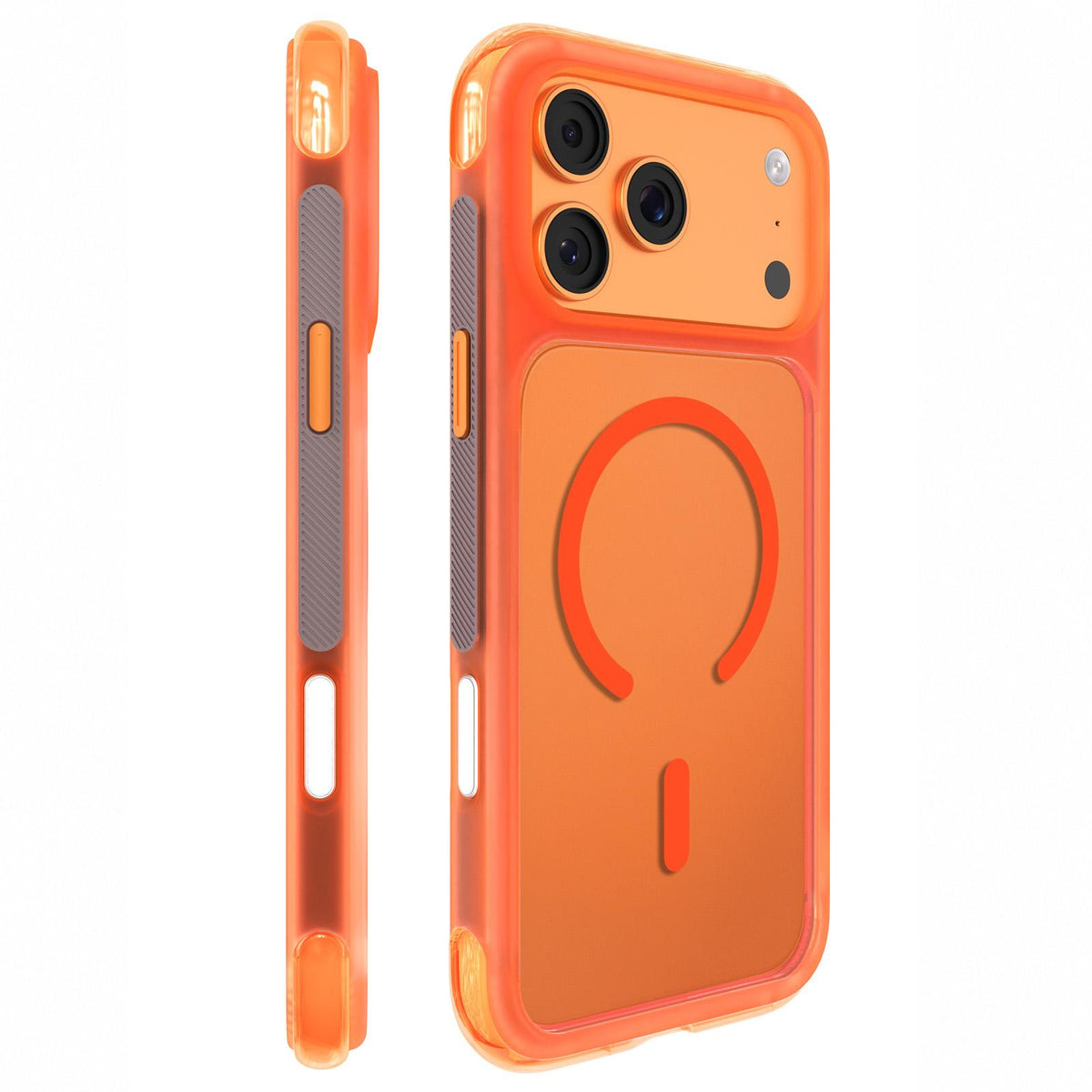 Compatible with iPhone 18 Pro Max Mutural AirShield Series Magnetic Phone Case - Orange