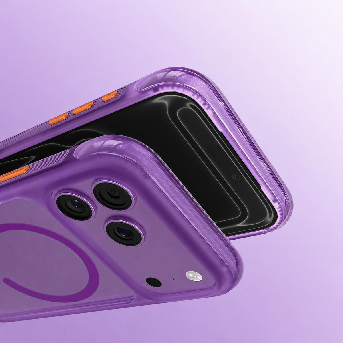 Compatible with iPhone 18 Pro Max Mutural AirShield Series Magnetic Phone Case - Orange