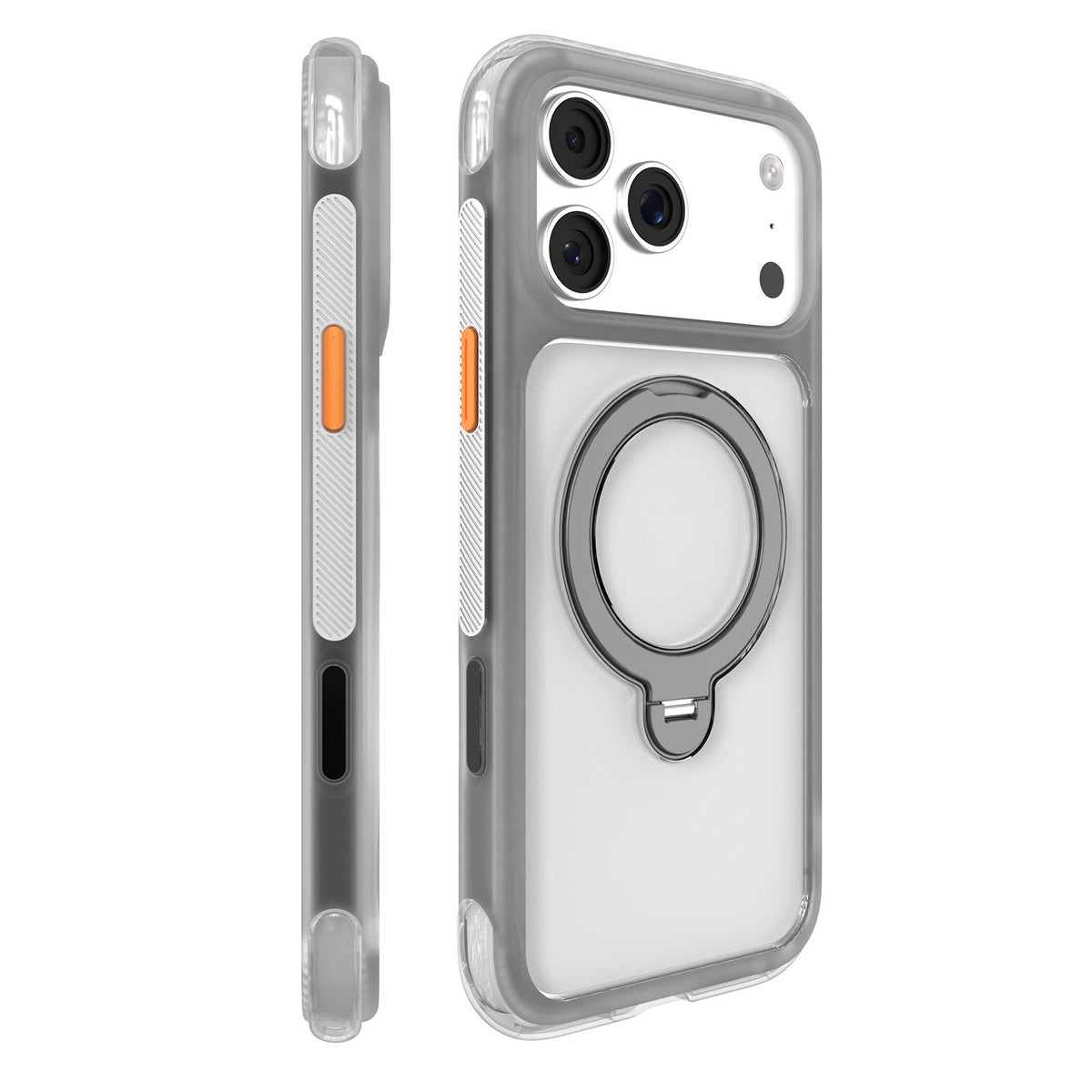 Compatible with iPhone 18 Pro Max Mutural ArtShield Series Magnetic Holder Phone Case - Grey