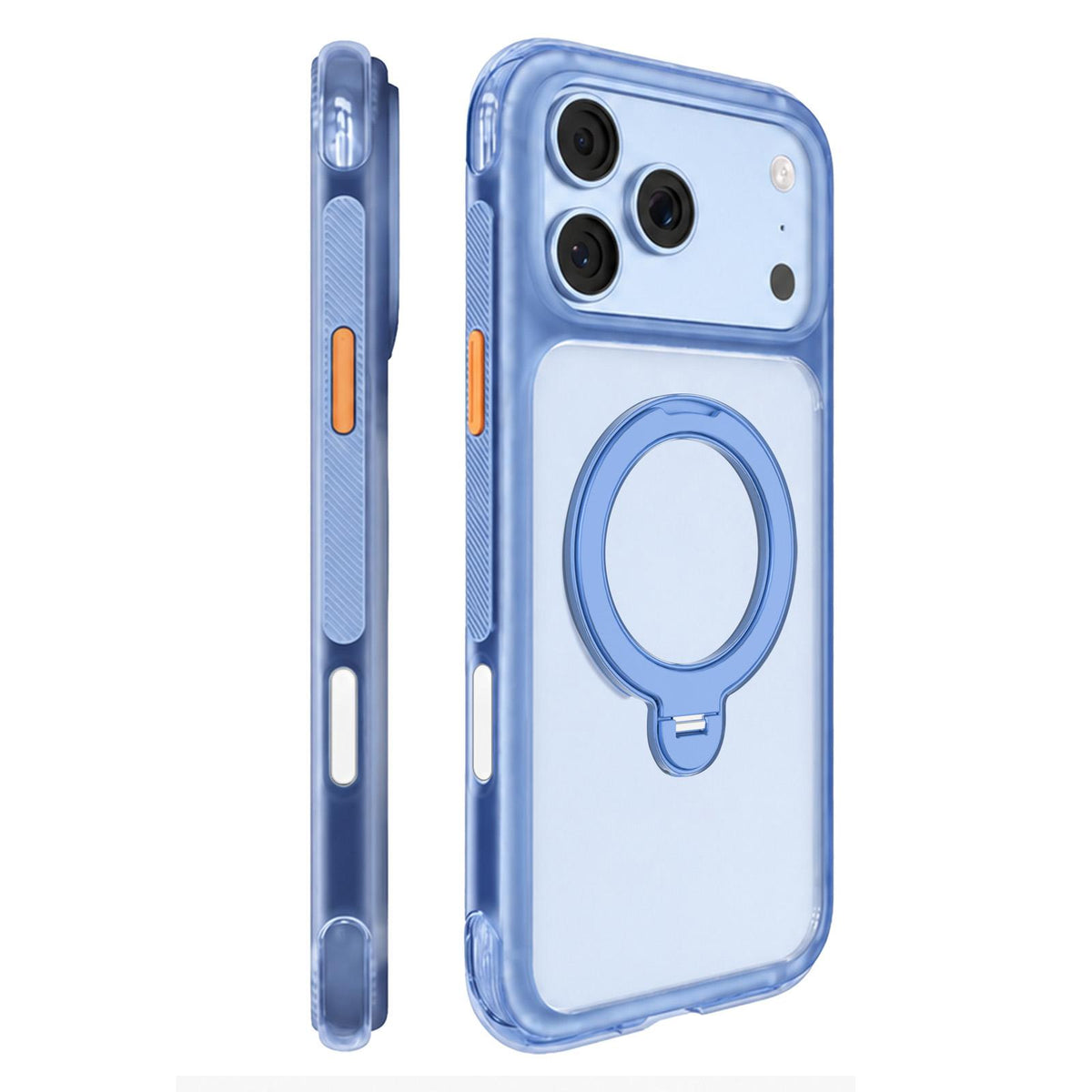 Compatible with iPhone 18 Pro Max Mutural ArtShield Series Magnetic Holder Phone Case - Blue