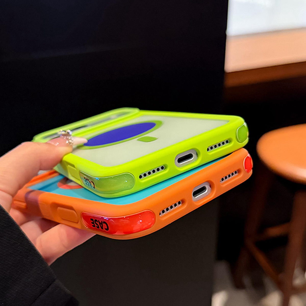 Compatible with iPhone 18 Pro Color Blocked 2 in 1 PC Dual-Layer TPU Magnetic Phone Case - Yellow + Red