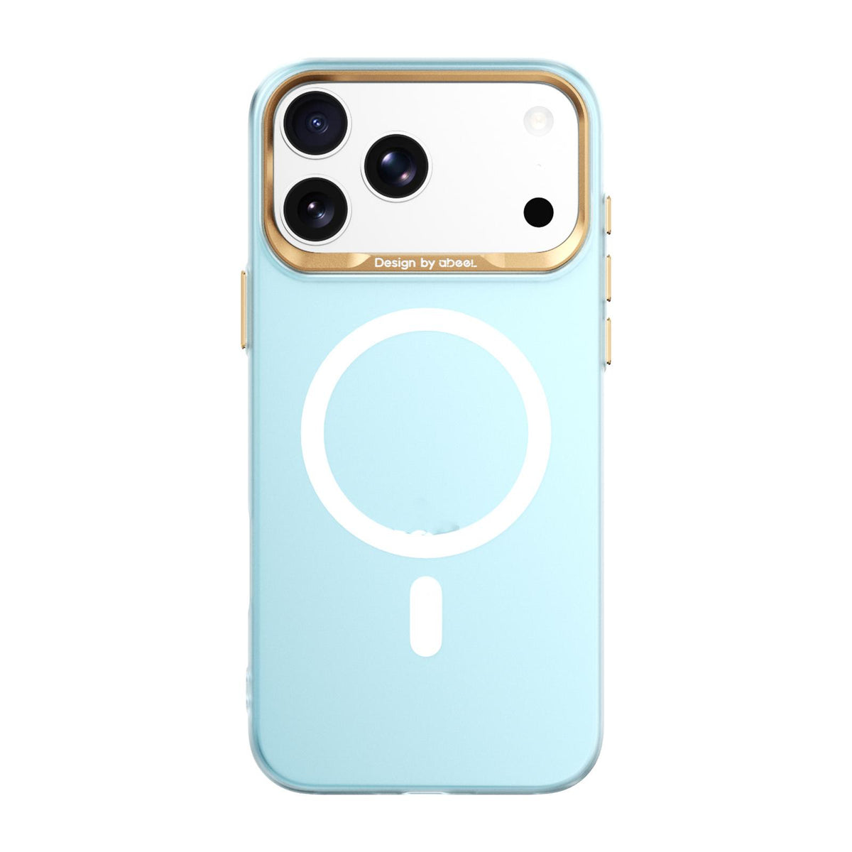 Compatible with iPhone 18 Pro Max ABEEL Lightweight Semi Transparent Frosted Magnetic PC Phone Case - Blue