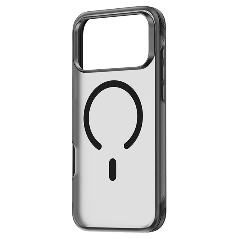 Compatible with iPhone 18 Pro ZGA Color Enhanced Skin Feel PC Dual-Layer TPU Magnetic Phone Case - Black