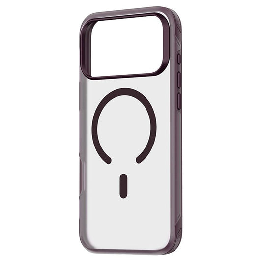 Compatible with iPhone 18 Pro Max ZGA Color Enhanced Skin Feel PC Dual-Layer TPU Magnetic Phone Case - Wine Red
