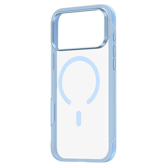 Compatible with iPhone 18 Pro Max ZGA Color Enhanced Skin Feel PC Dual-Layer TPU Magnetic Phone Case - Light Blue