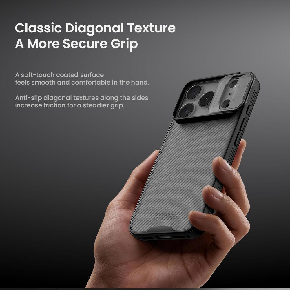 Compatible with iPhone 18 Pro NILLKIN CamShield Pro PC Phone Case - Transparent Black