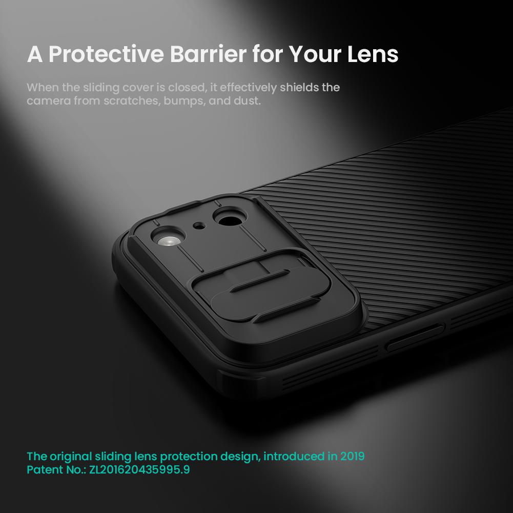 Compatible with iPhone 18 Pro Max NILLKIN CamShield Pro PC Phone Case - Transparent Black