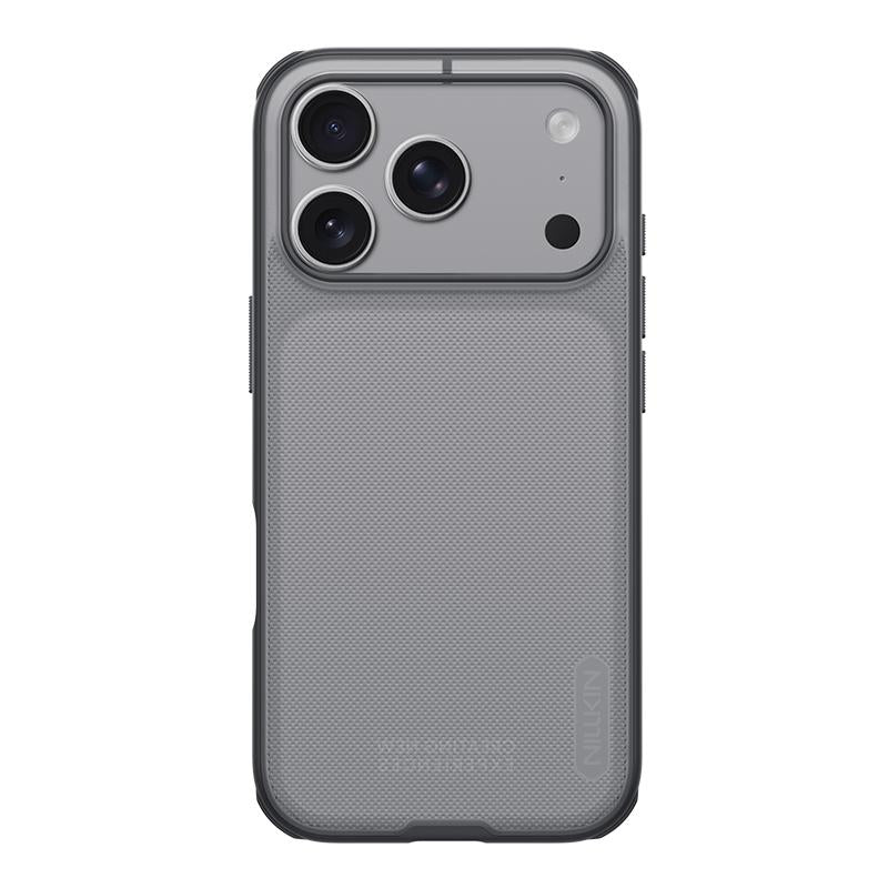 Compatible with iPhone 18 Pro NILLKIN Frosted Shield Pro PC + TPU Phone Case - Transparent Black