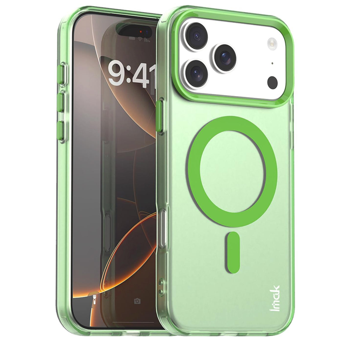 Compatible with iPhone 18 Pro Max imak Candy Series Magnetic Shockproof Phone Case - Green