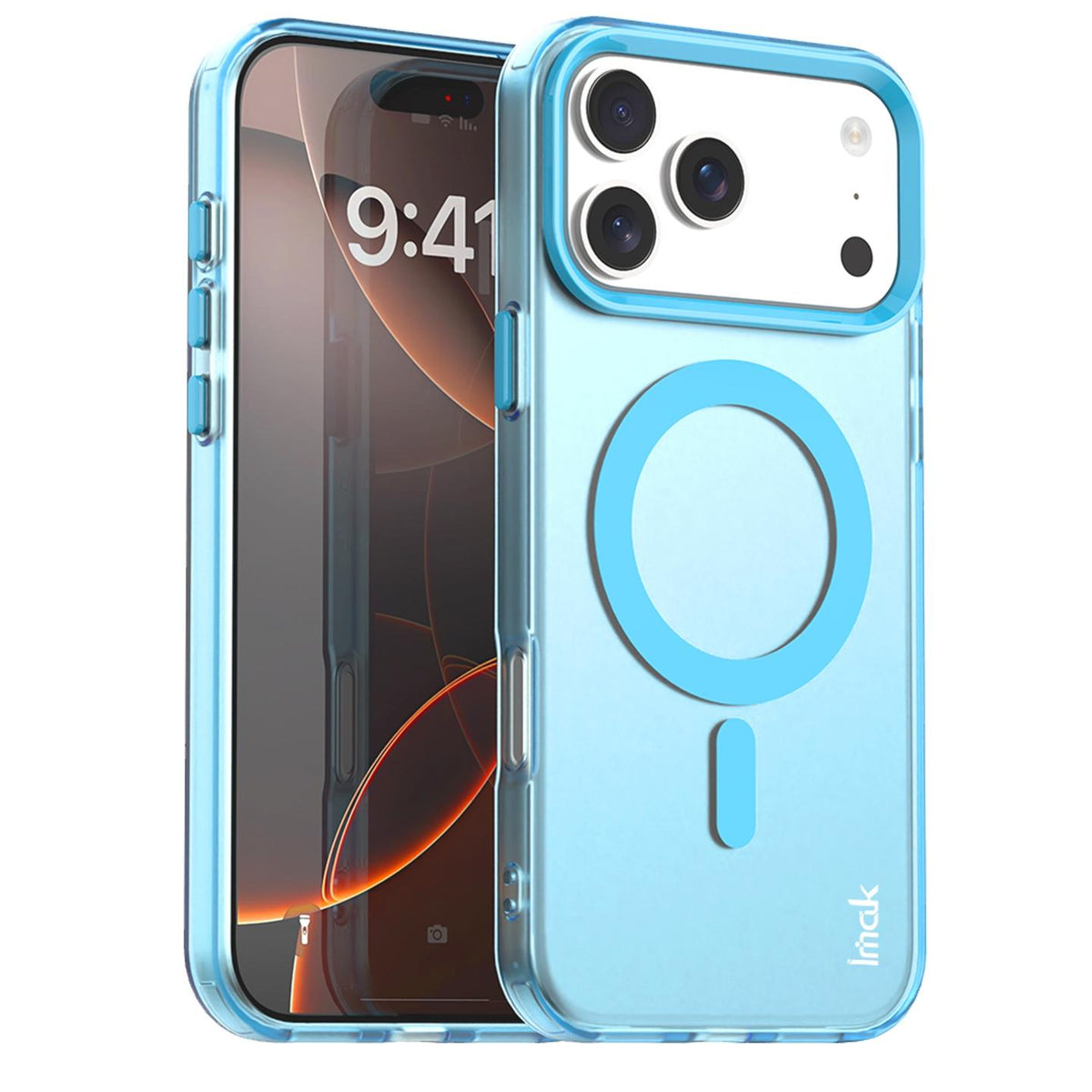 Compatible with iPhone 18 Pro imak Candy Series Magnetic Shockproof Phone Case - Blue