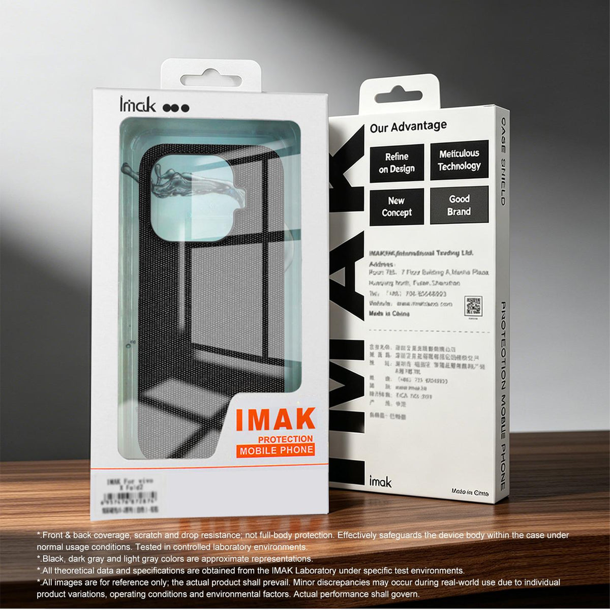 Compatible with iPhone 18 Pro Max imak Ruiyi Series Cloth Texture PU + PC Phone Case - Black