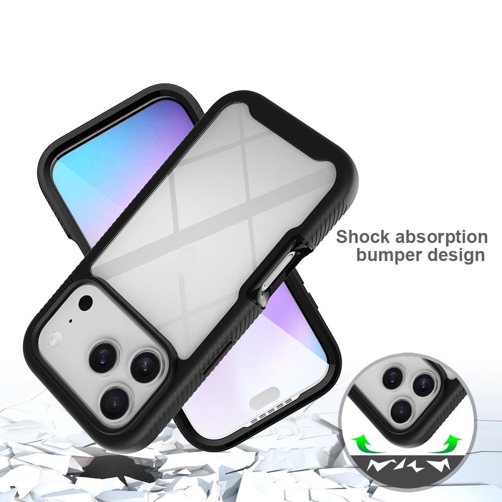 Compatible with iPhone 18 Pro Starry Sky Solid Color Series PC + TPU Phone Case with PET Film - Royal Blue