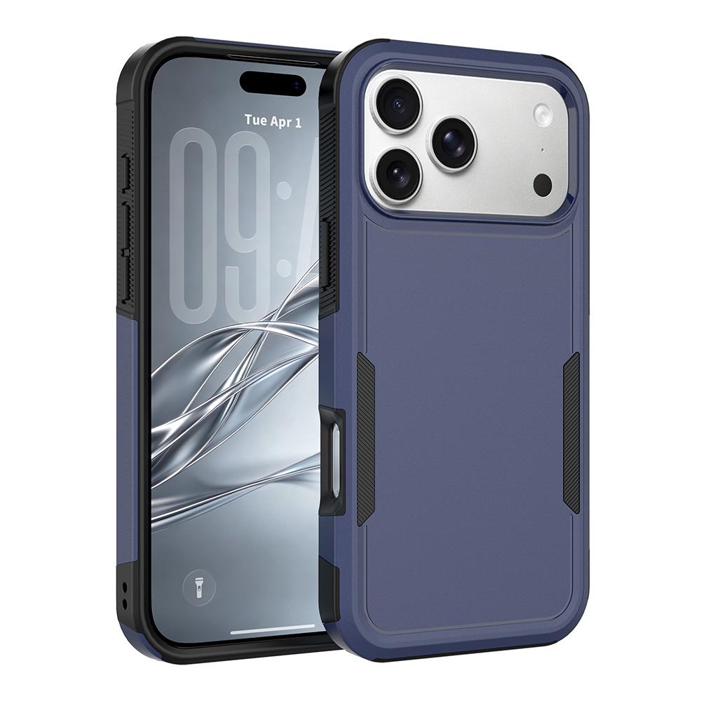 Compatible with iPhone 18 Pro Max 2 in 1 PC + TPU Phone Case - Dark Blue