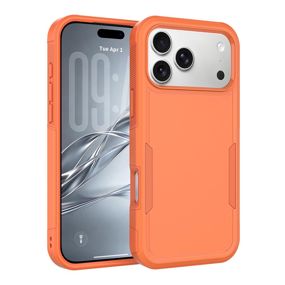 Compatible with iPhone 18 Pro Max 2 in 1 PC + TPU Phone Case - Orange
