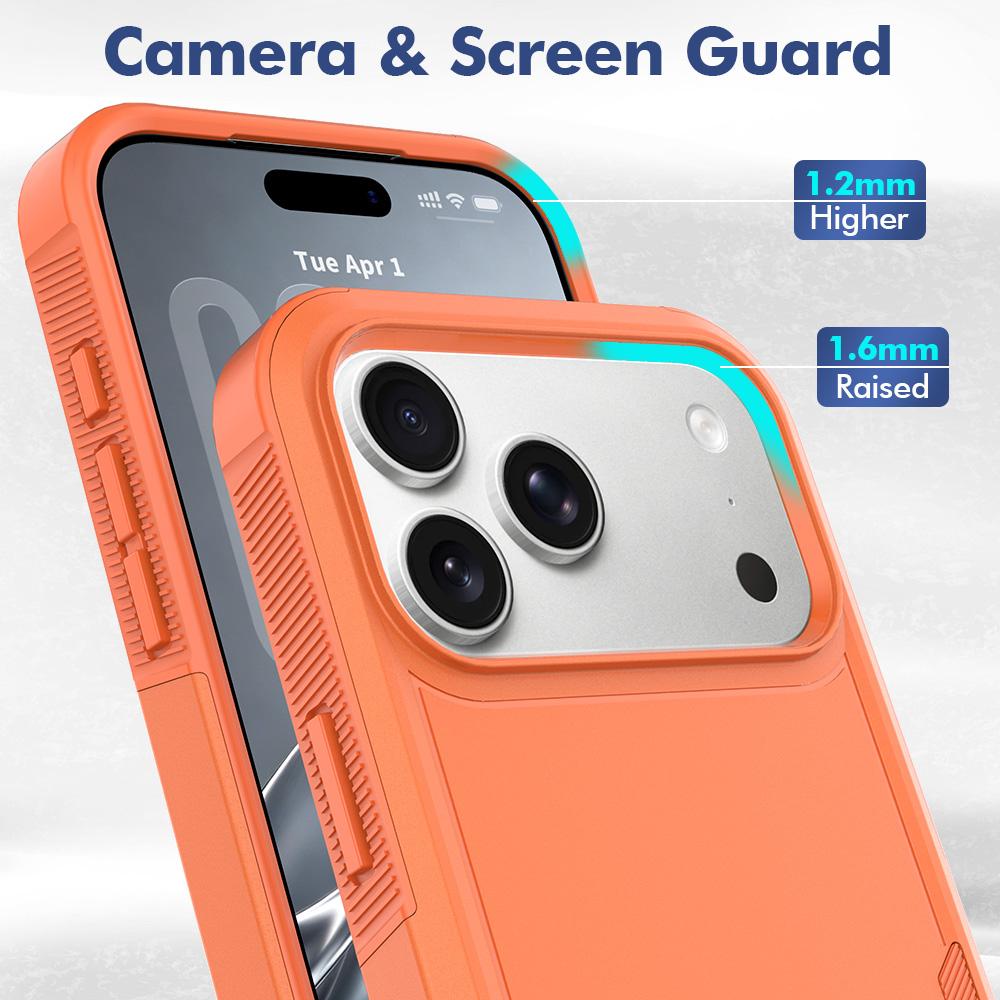 Compatible with iPhone 18 Pro Max 2 in 1 PC + TPU Phone Case - Orange