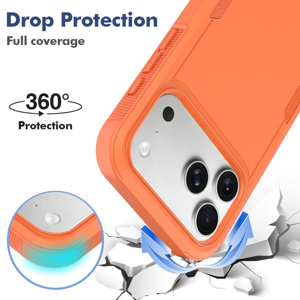 Compatible with iPhone 18 Pro Max 2 in 1 PC + TPU Phone Case - Orange