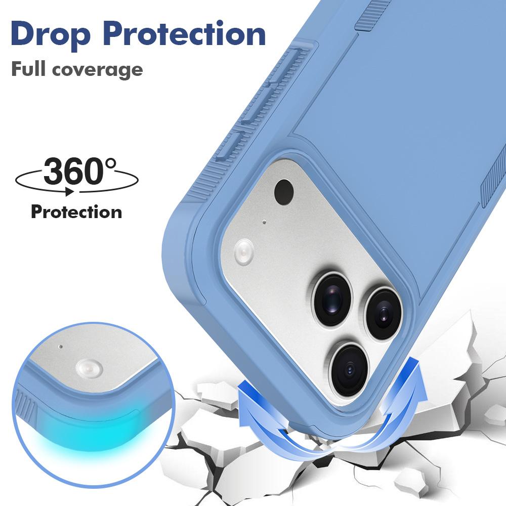 Compatible with iPhone 18 Pro Max 2 in 1 PC + TPU Phone Case - Sierra Blue