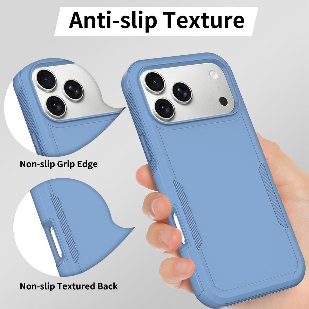 Compatible with iPhone 18 Pro Max 2 in 1 PC + TPU Phone Case - Sierra Blue