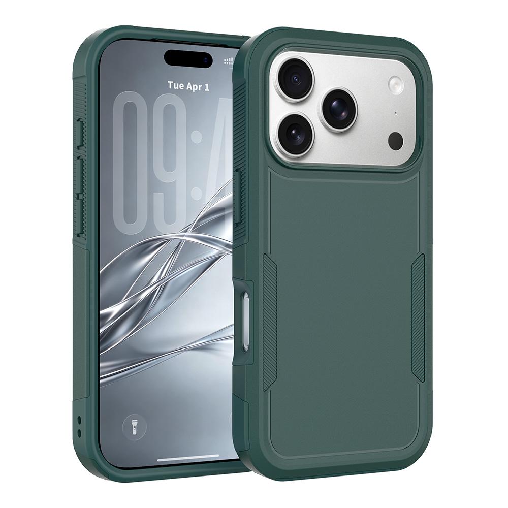 Compatible with iPhone 18 Pro 2 in 1 PC + TPU Phone Case - Dark Green