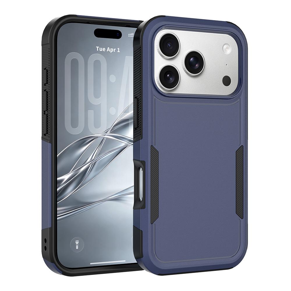 Compatible with iPhone 18 Pro 2 in 1 PC + TPU Phone Case - Dark Blue