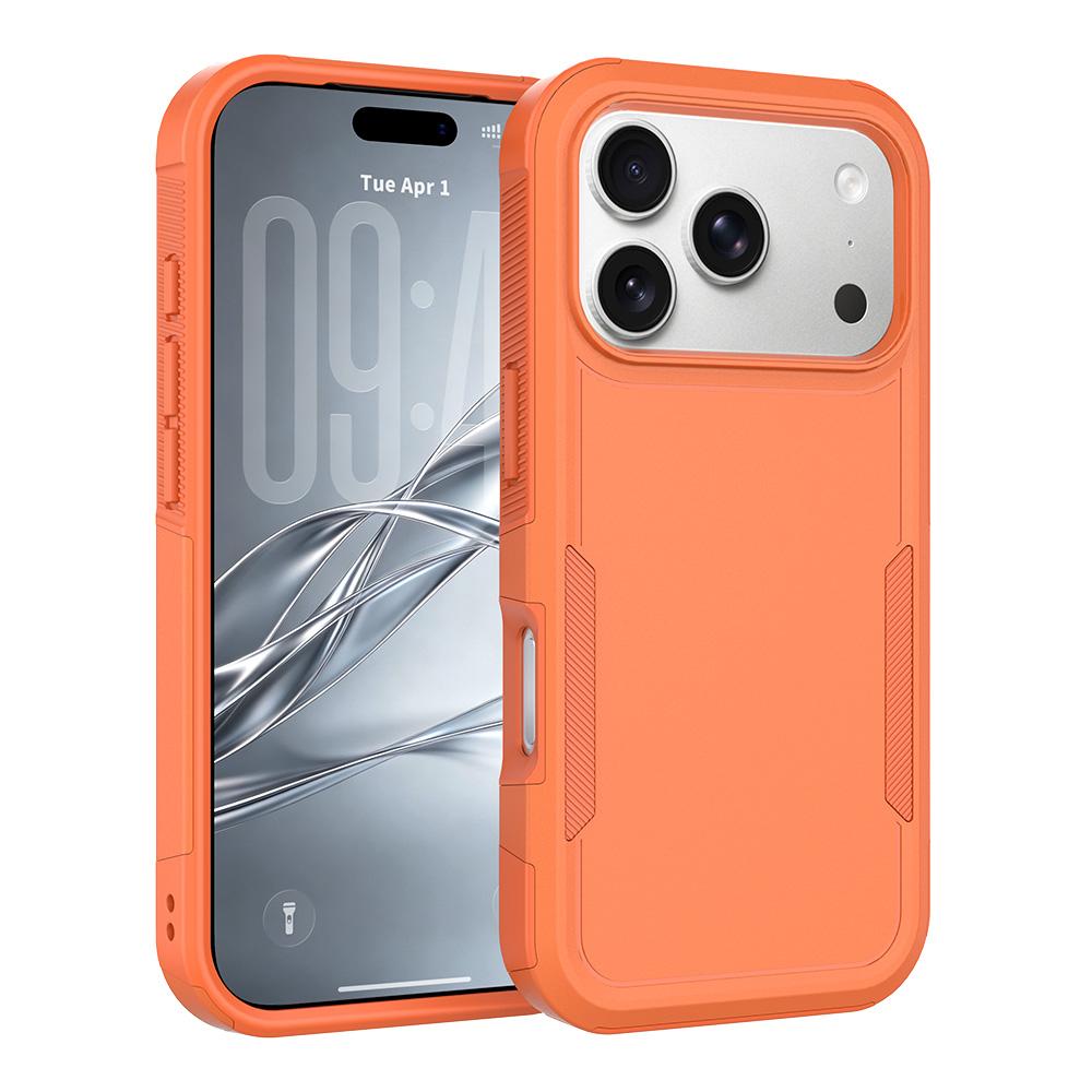 Compatible with iPhone 18 Pro 2 in 1 PC + TPU Phone Case - Orange