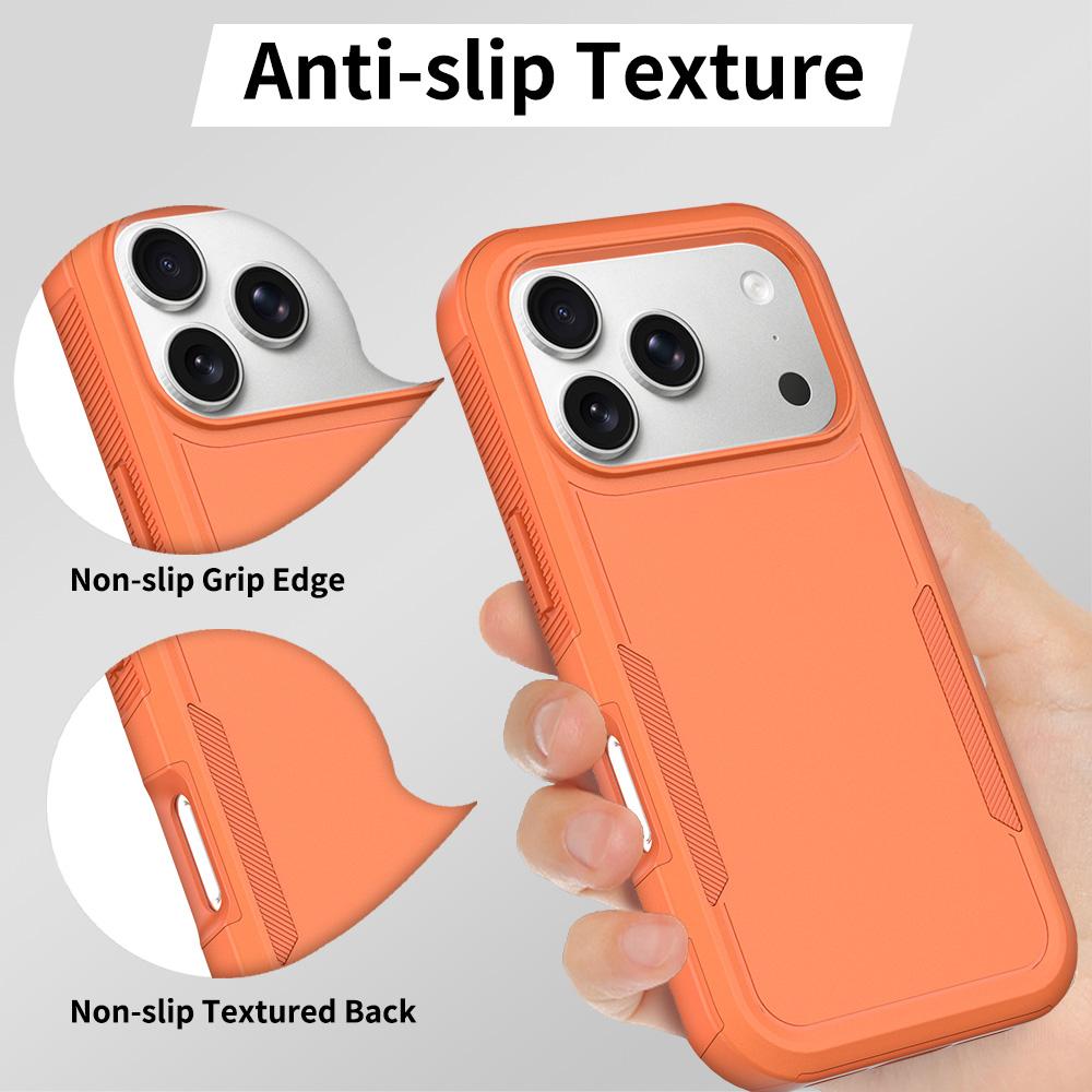 Compatible with iPhone 18 Pro 2 in 1 PC + TPU Phone Case - Orange