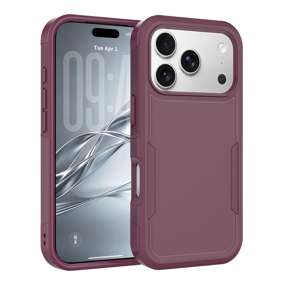 Compatible with iPhone 18 Pro 2 in 1 PC + TPU Phone Case - Cherry Red