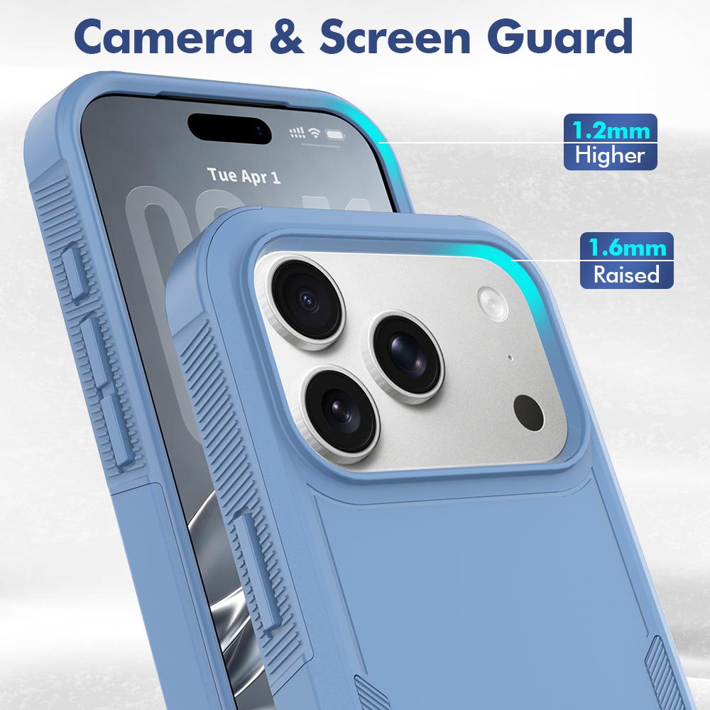 Compatible with iPhone 18 Pro 2 in 1 PC + TPU Phone Case - Sierra Blue