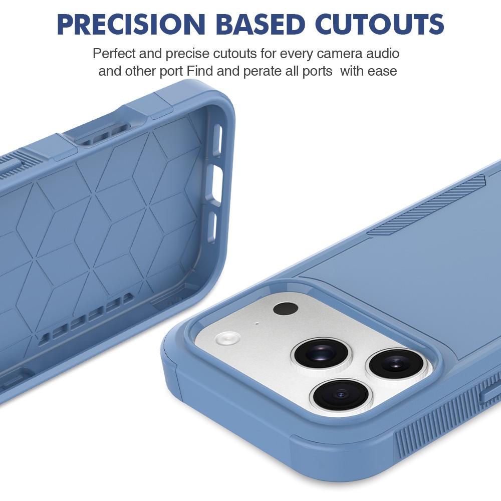 Compatible with iPhone 18 Pro 2 in 1 PC + TPU Phone Case - Sierra Blue