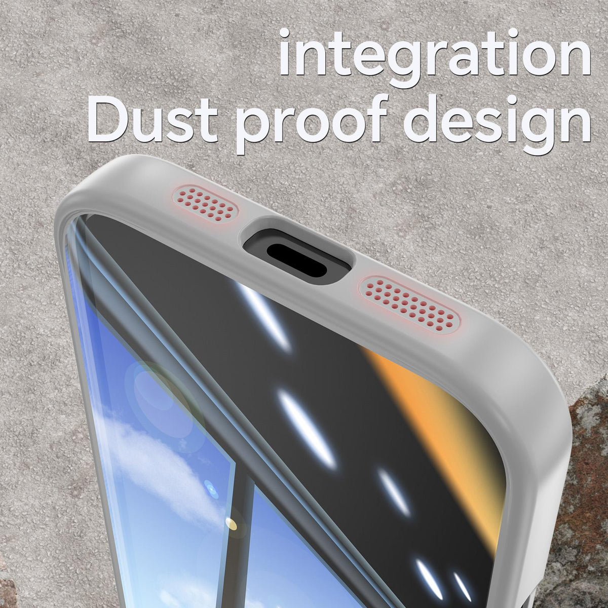 Compatible with iPhone 18 Pro Max Acrylic Dual-Layer TPU Armor Shockproof Phone Case - Grey