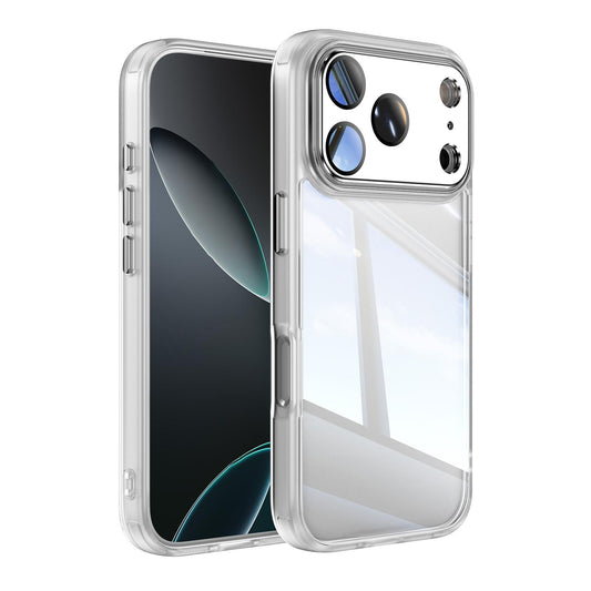 Compatible with iPhone 18 Pro Max Acrylic Dual-Layer TPU Armor Shockproof Phone Case - Transparent
