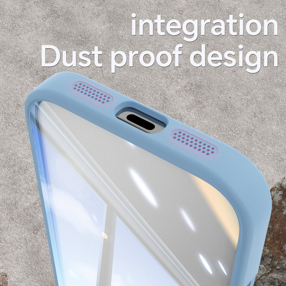 Compatible with iPhone 18 Pro Acrylic Dual-Layer TPU Armor Shockproof Phone Case - Sky Blue