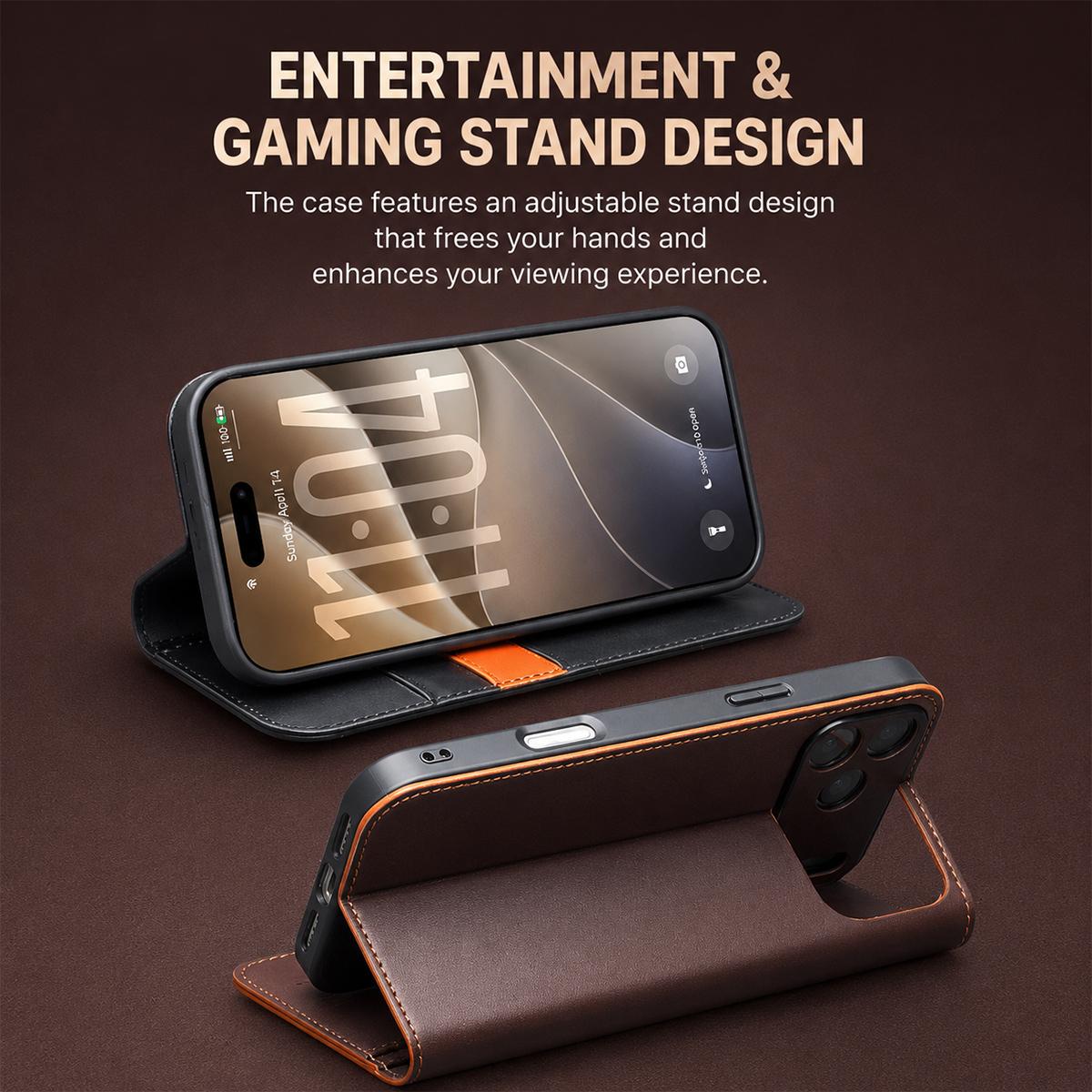 Compatible with iPhone 18 Pro Max QIALINO Classic Gen2  Leather Phone Case - Red