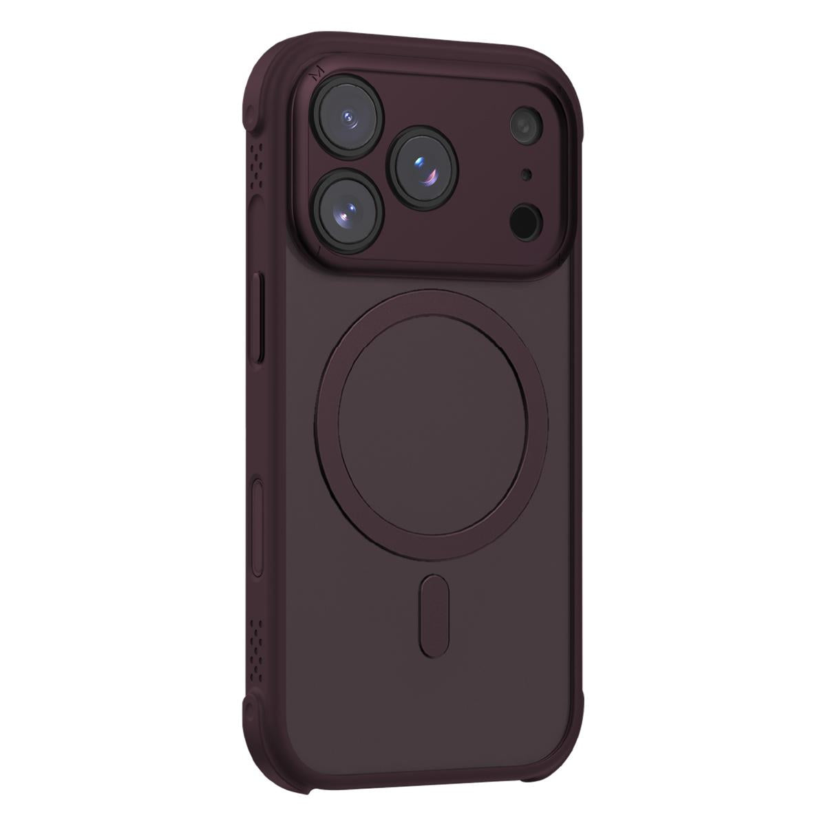 Compatible with iPhone 18 Pro MOMAX SOMA Air Series AirBag Skin-Friendly Magnetic Phone Case - Cherry Red