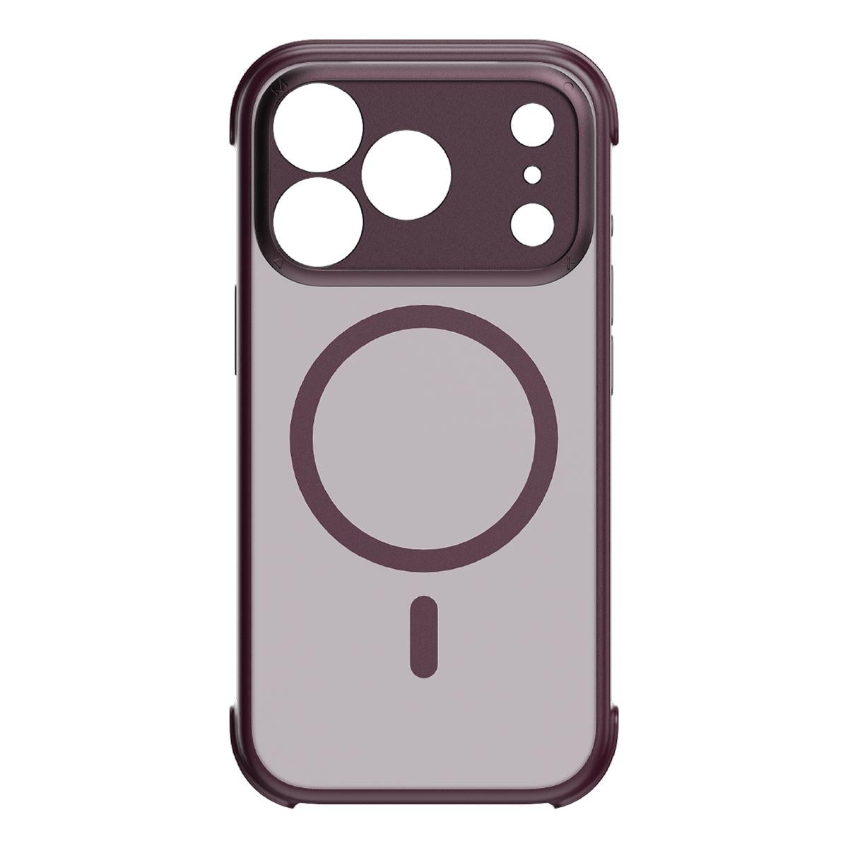Compatible with iPhone 18 Pro MOMAX SOMA Air Series AirBag Skin-Friendly Magnetic Phone Case - Cherry Red