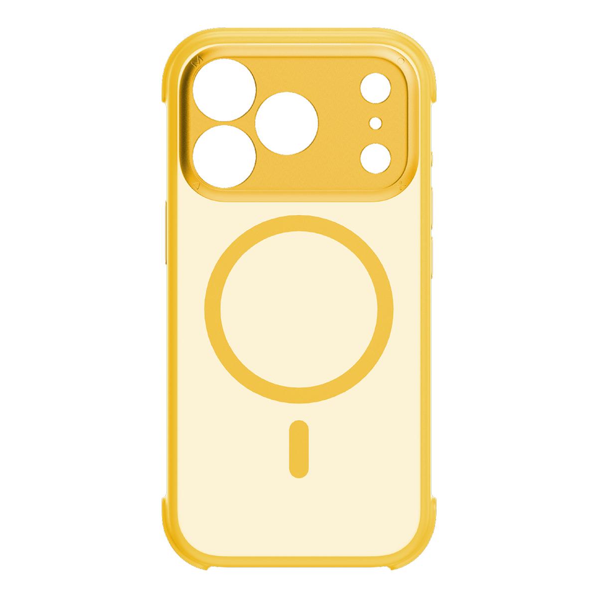 Compatible with iPhone 18 Pro MOMAX SOMA Air Series AirBag Skin-Friendly Magnetic Phone Case - Yellow