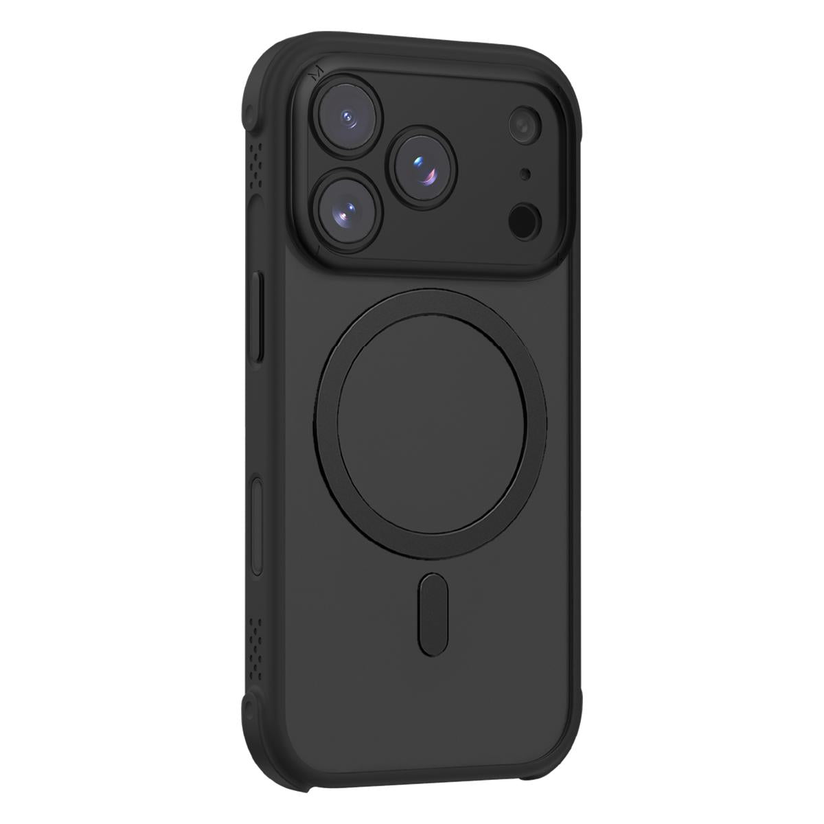 Compatible with iPhone 18 Pro Max MOMAX SOMA Air Series AirBag Skin-Friendly Magnetic Phone Case - Black
