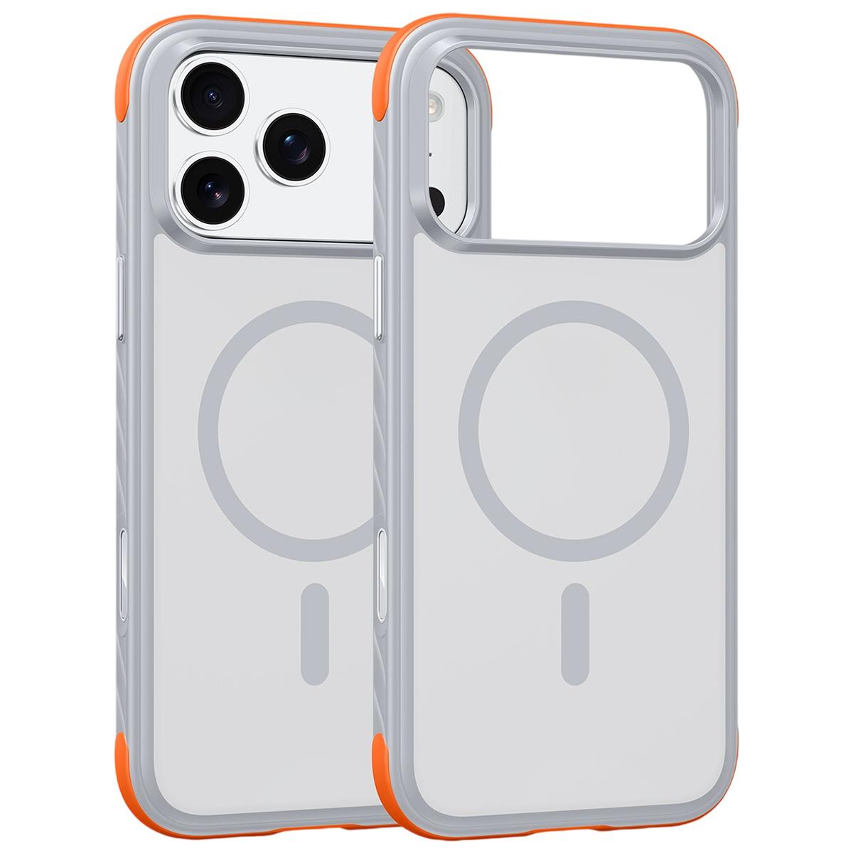 Compatible with iPhone 18 Pro Max Magnetic Shockproof Protective Phone Case - White