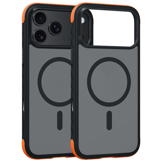 Compatible with iPhone 18 Pro Max Magnetic Shockproof Protective Phone Case - Black