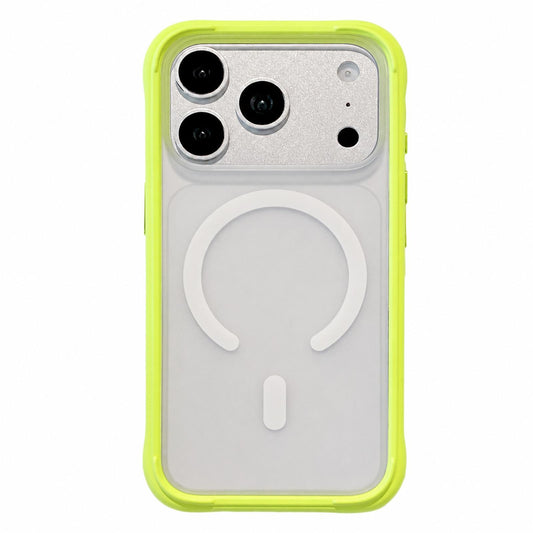 Compatible with iPhone 18 Pro Max Silicone Frame Bumper Magnetic Frosted Back Panel Phone Case - Green