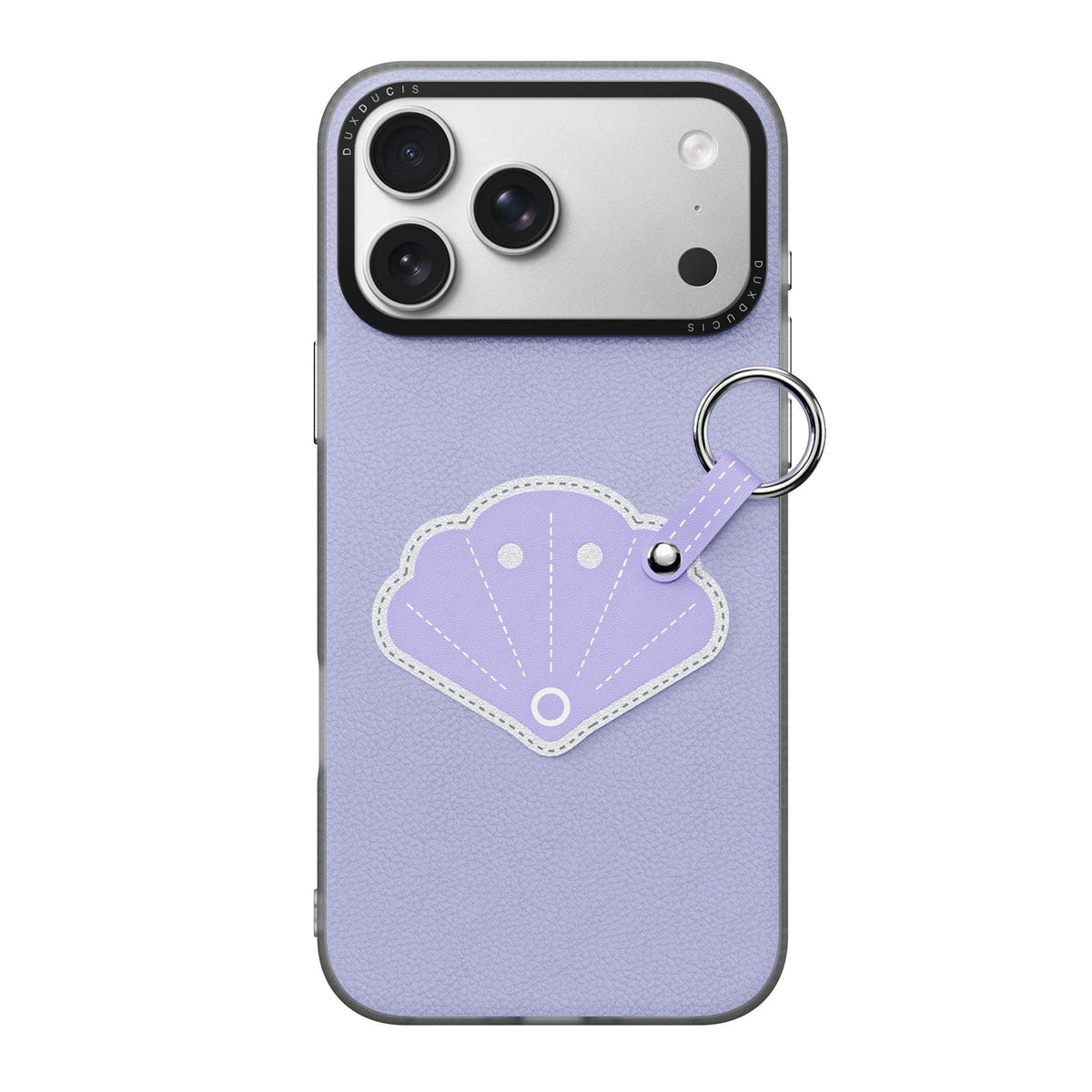 Compatible with iPhone 18 Pro Max & 17 Pro Max DUX DUCIS LUVY Series Ring Phone Case with Lanyard - Lilac Purple Shell