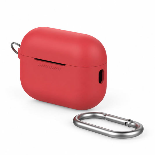 Compatible with AirPods 5 AhaStyle PT193 Integrated Anti-Lost Silicone Wireless Bluetooth Earphone Case - Red