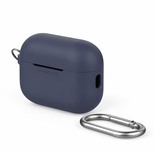 Compatible with AirPods 5 AhaStyle PT193 Integrated Anti-Lost Silicone Wireless Bluetooth Earphone Case - Midnight Blue